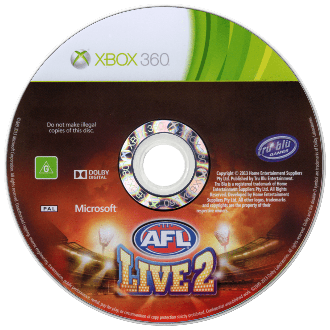 AFL Live 2 media 2 for Xbox 360